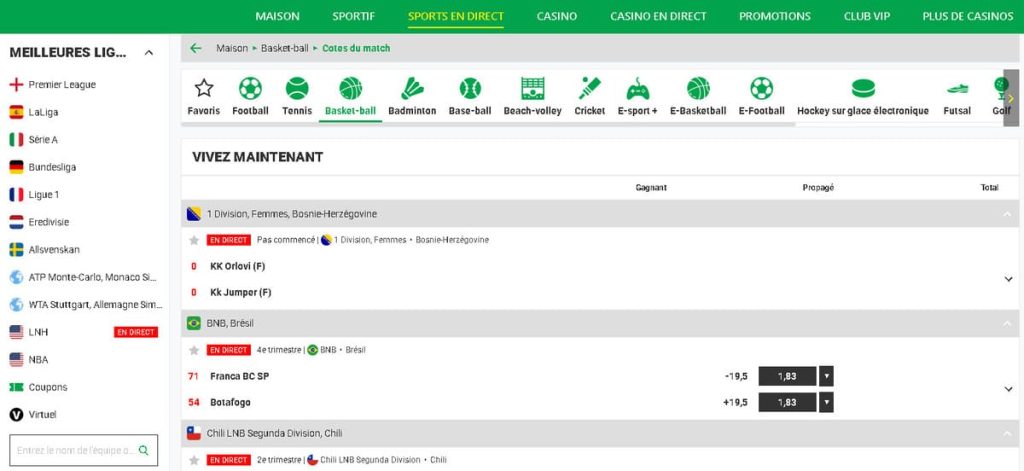 Betsamigo Casino sport live